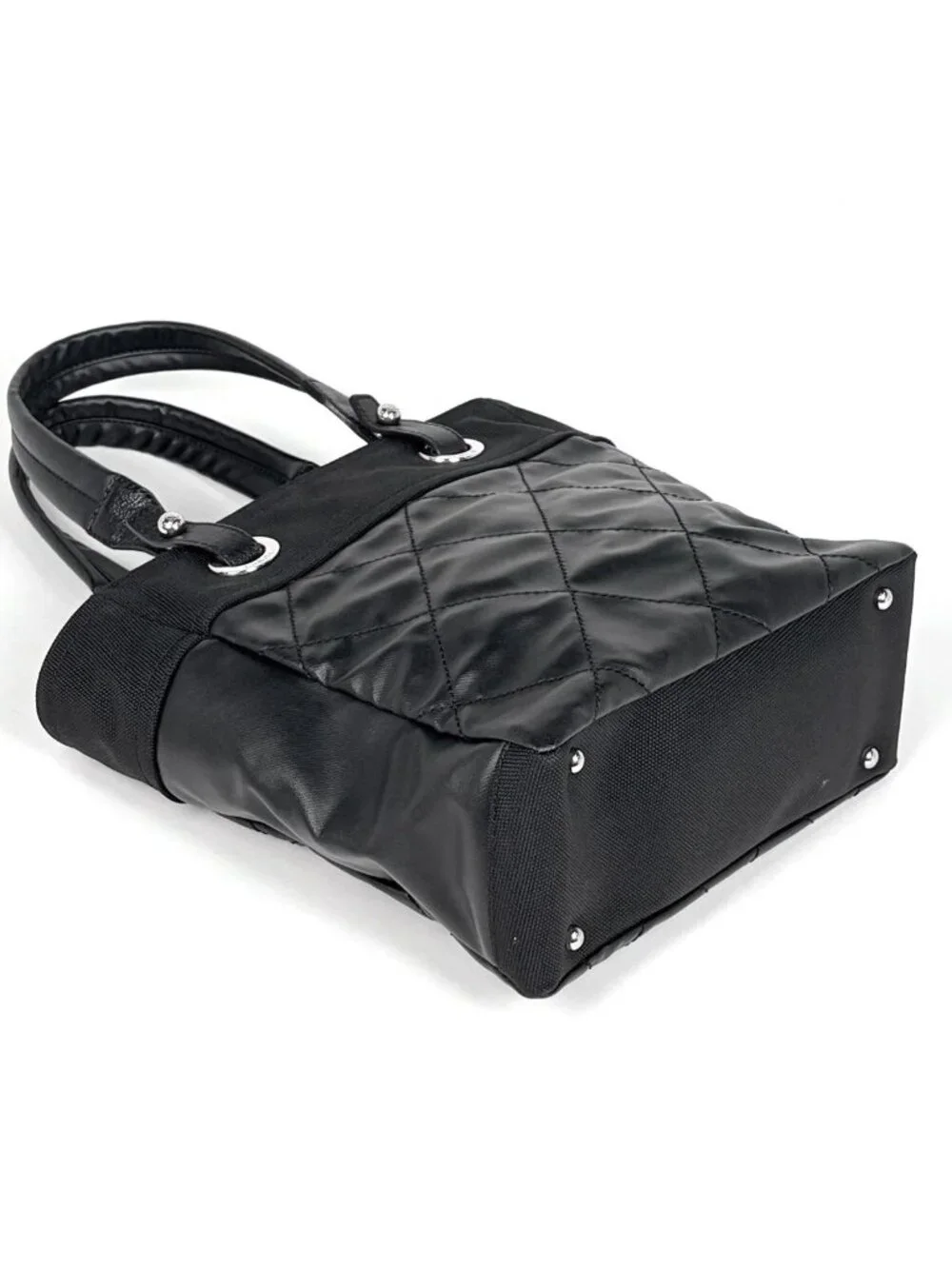 ★SOLD★ Chanel Paris Biarritz Tote PM CC Logo Black - Picture 2 of 7
